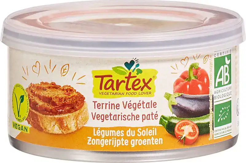 Vegan paté zongerijpte groenten