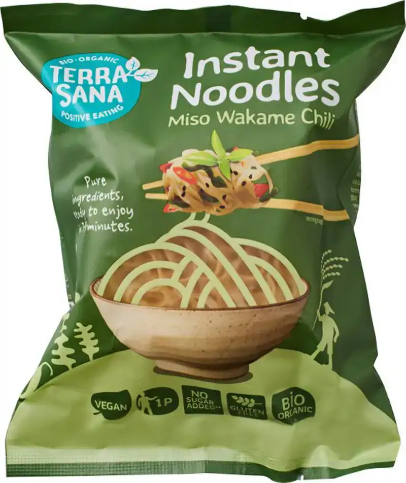 Instant noedels miso wakame