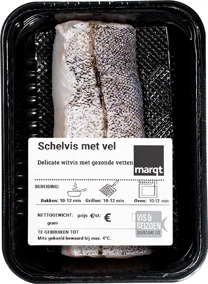 Schelvisfilet met vel
