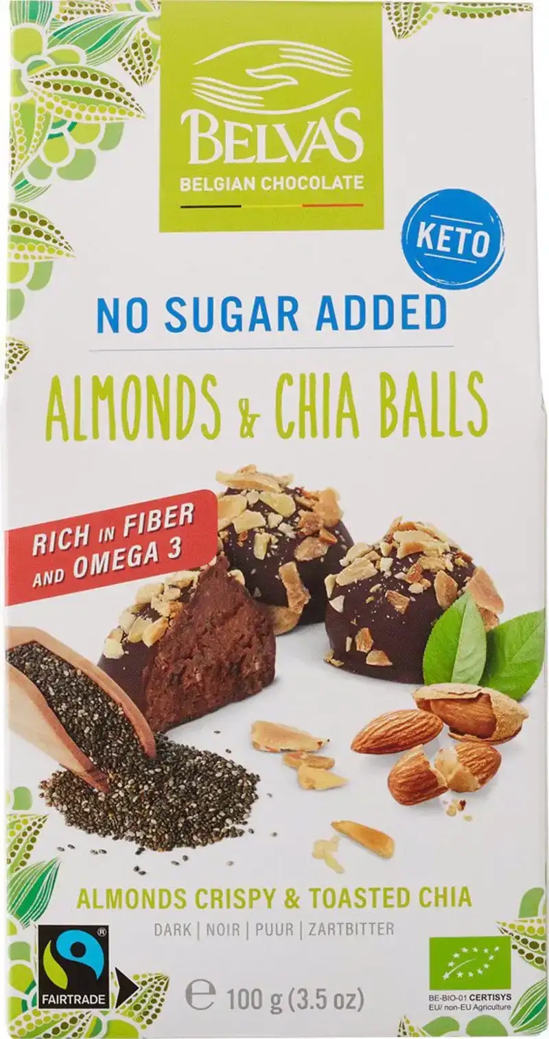 Chocolade balls amandel & chia