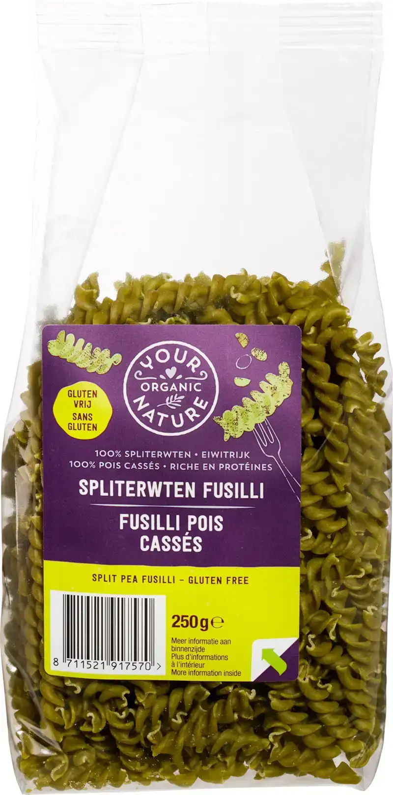 Spliterwten fusilli