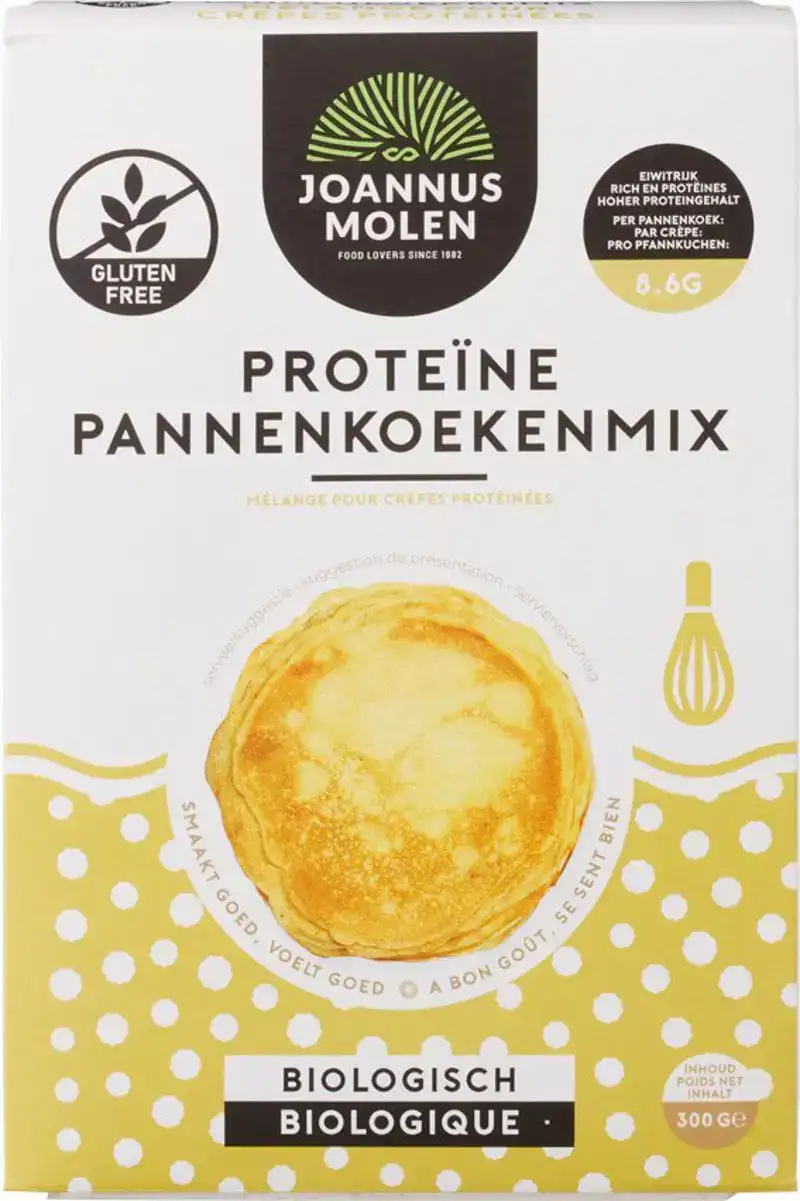 Pannenkoekenmix proteine glutenvrij