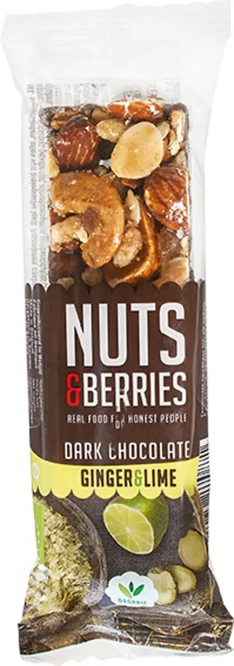 Notenreep pure chocolade gember limoen