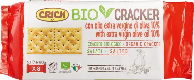 Extra vergine olijfolie crackers gezouten