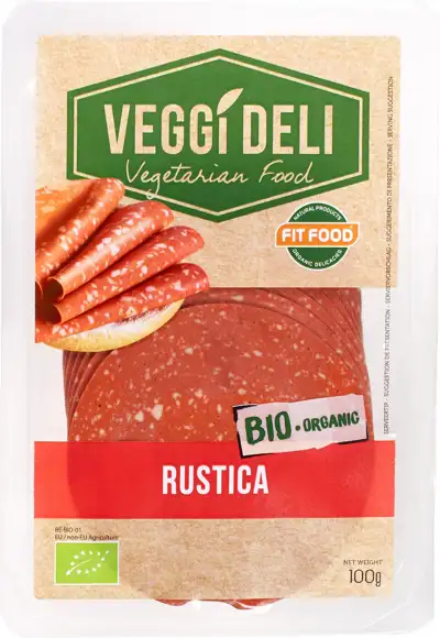Vegetarisch broodbeleg salami