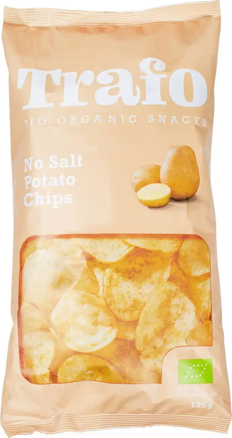 Aardappelchips zonder zout