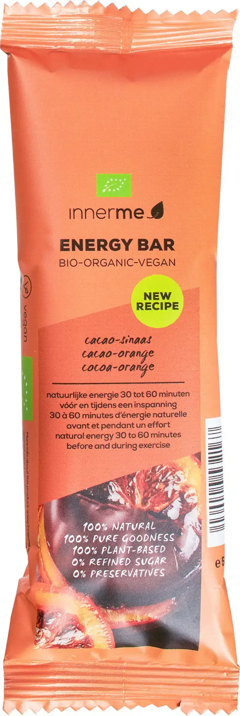 Energy bar cacao sinaasappel