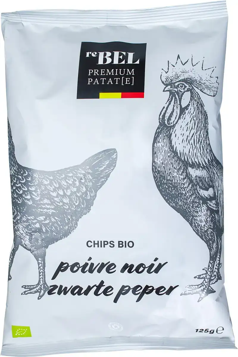 Aardappelchips zwarte peper