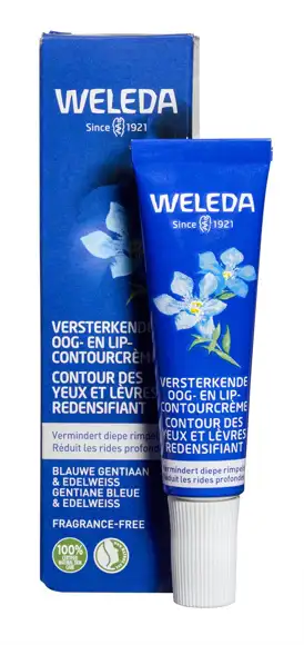 Versterkende oog- en lipcontourcrème blauwe gentiaan en edelweiss - 50+ huid