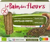 Groene linzen crackers
