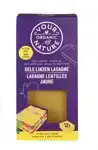 Gele linzen lasagne