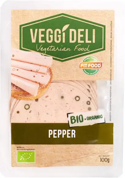 Vegetarisch broodbeleg peper