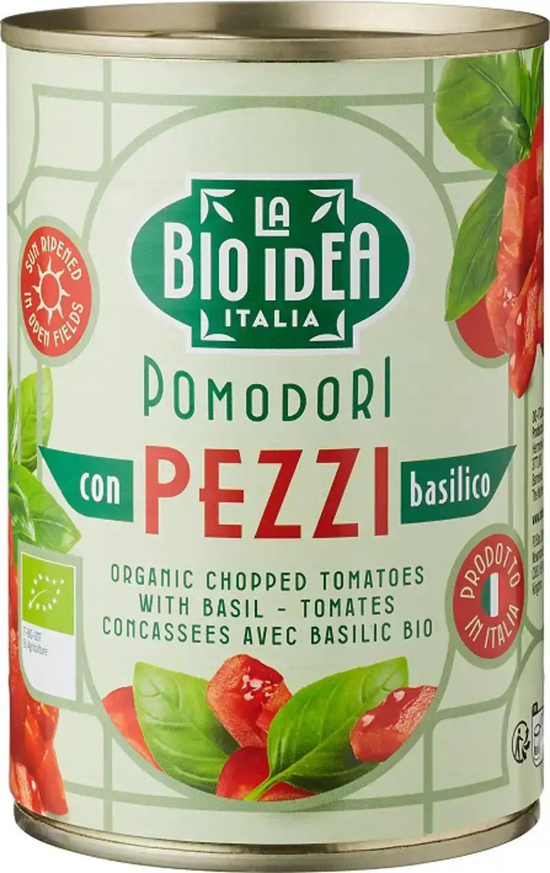 Tomatenstukjes basilicum