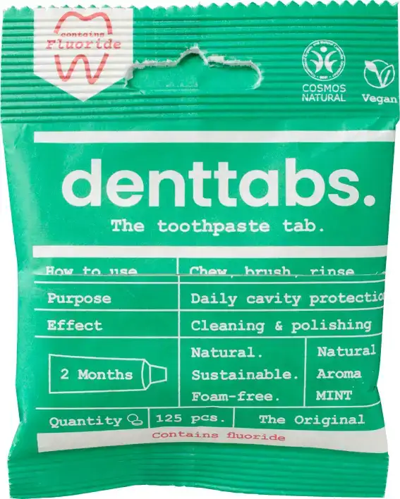 Tandpastatabletten munt met fluoride