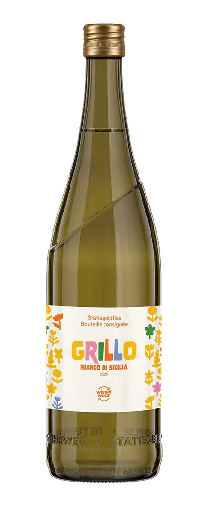 Grillo in statiegeldfles