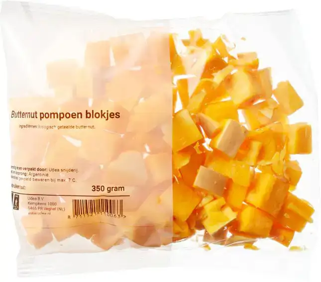 Butternut pompoenblokjes