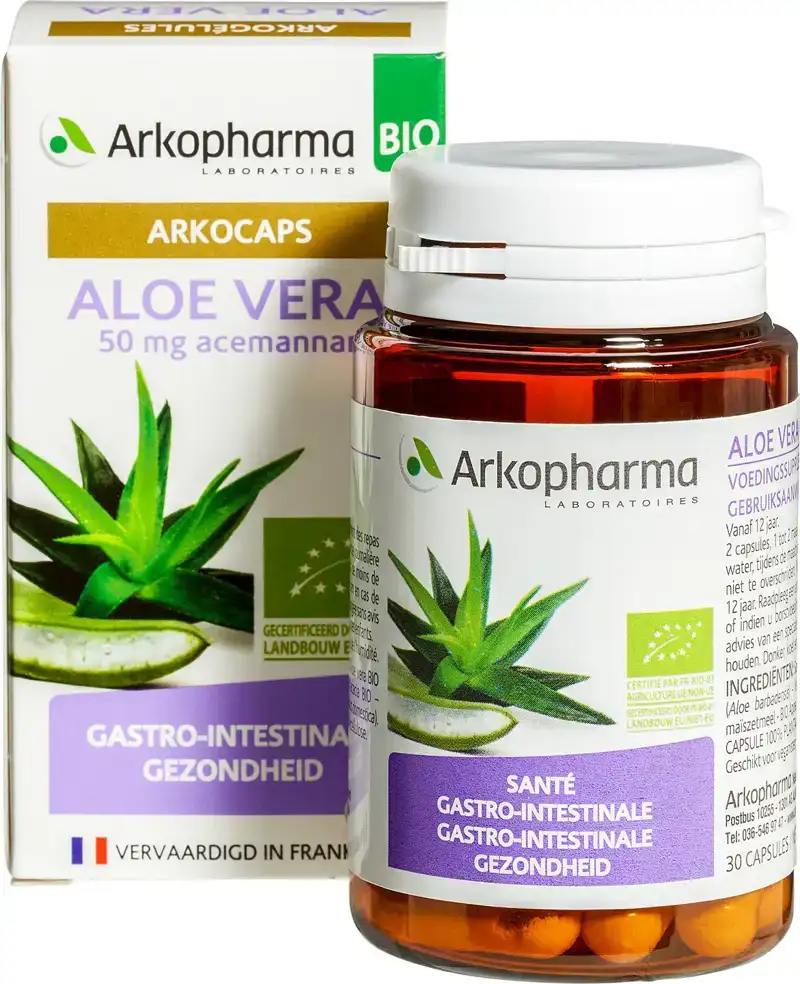 Aloë vera capsules