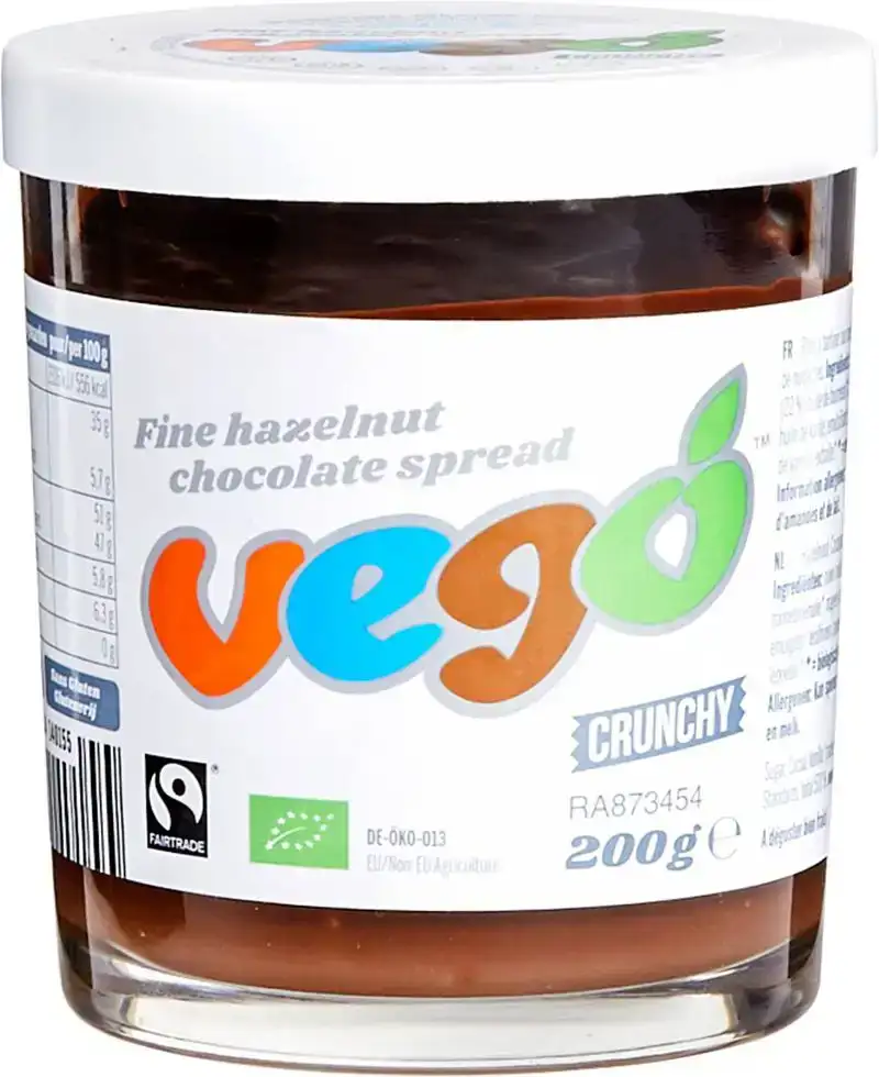 Hazelnoot chocolade spread crunchy