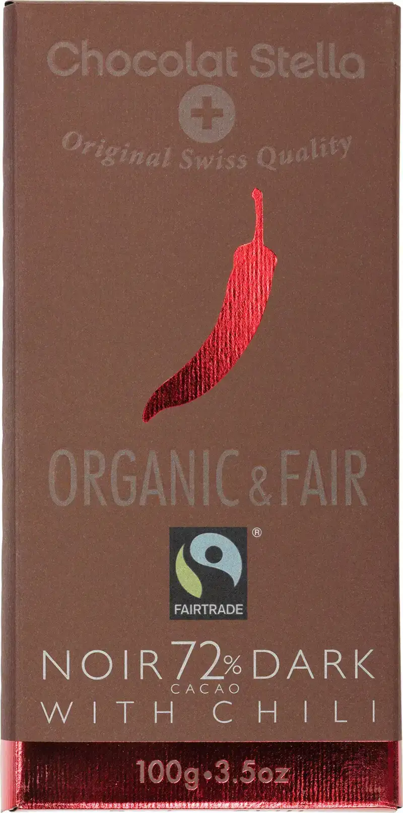 Pure chocolade 72% chili