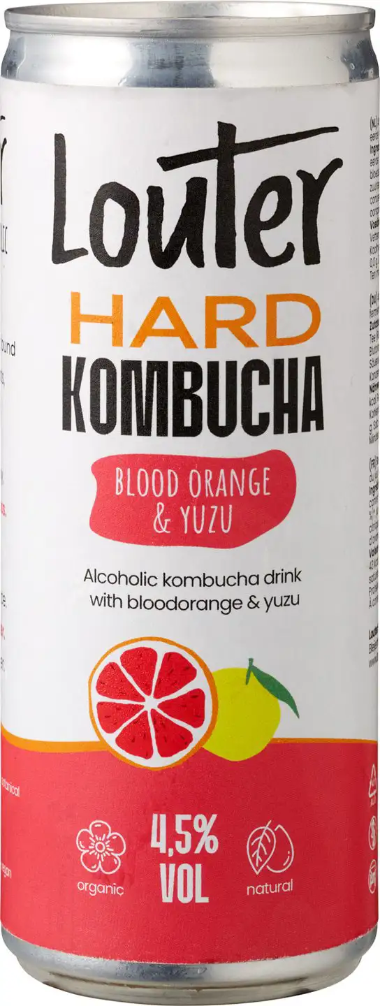 Hard kombucha bloedsinaasappel & yuzu