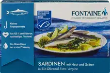 Sardines huid en graten