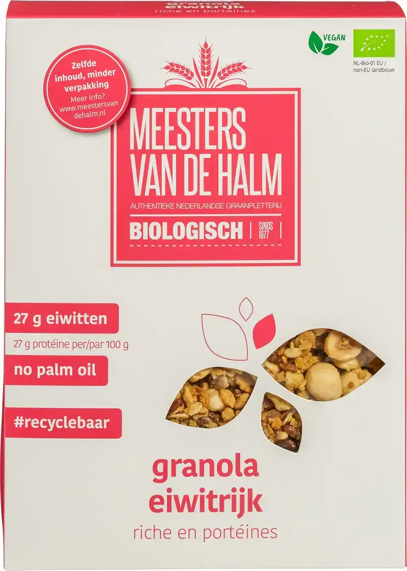 Eiwitrijke granola