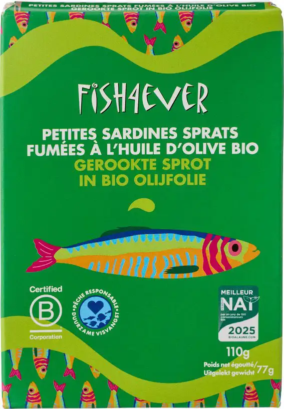 Gerookte Sprot in biologische olijfolie