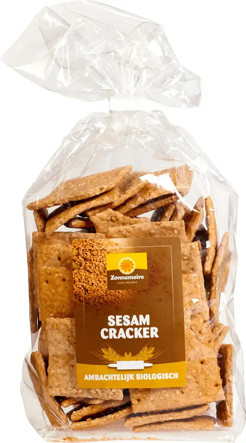 Volkoren sesam crackers