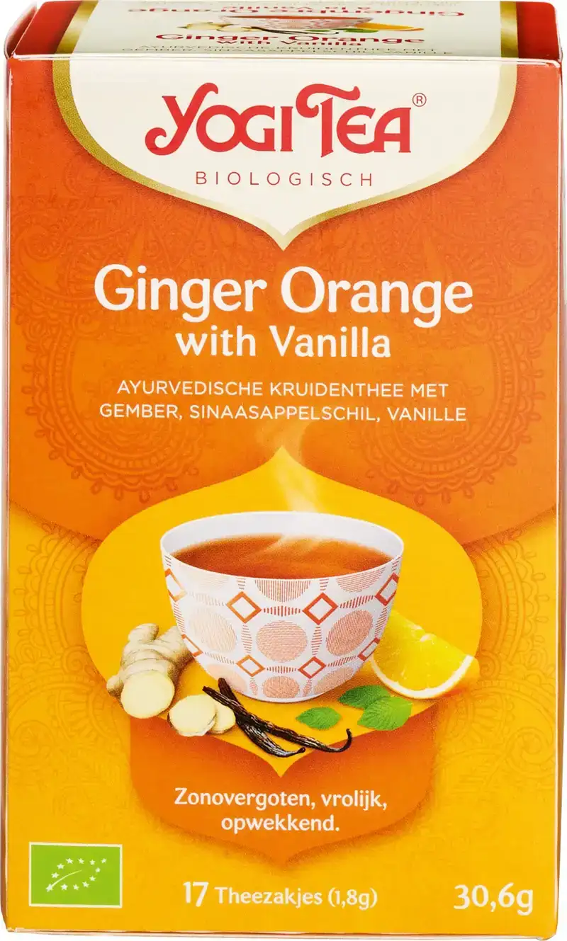 Kruidenthee gember sinaasappel vanille