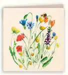 Kaart bos wilde bloemen