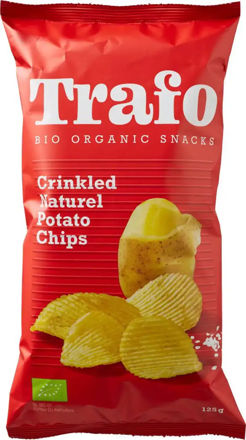 Gezouten ribbelchips
