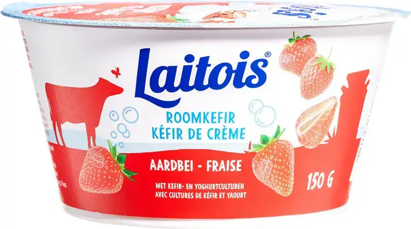 Roomkefir aardbei