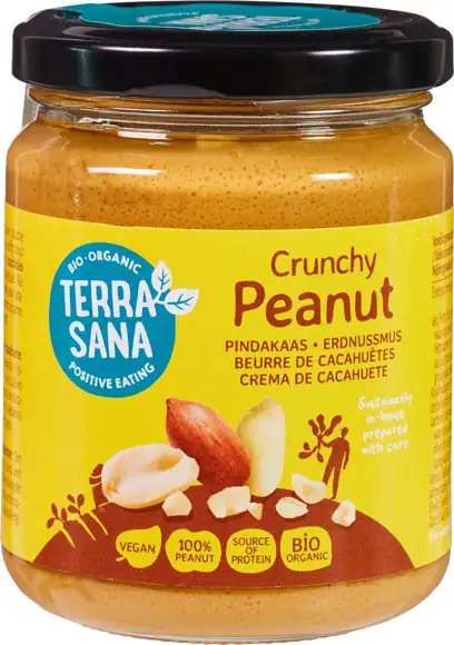 Crunchy pindakaas zonder zout