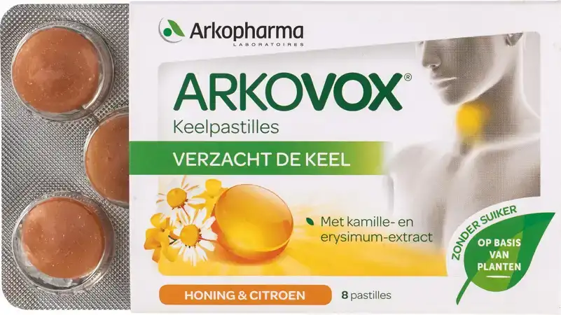 Arkovox keelpastilles honing & citroen