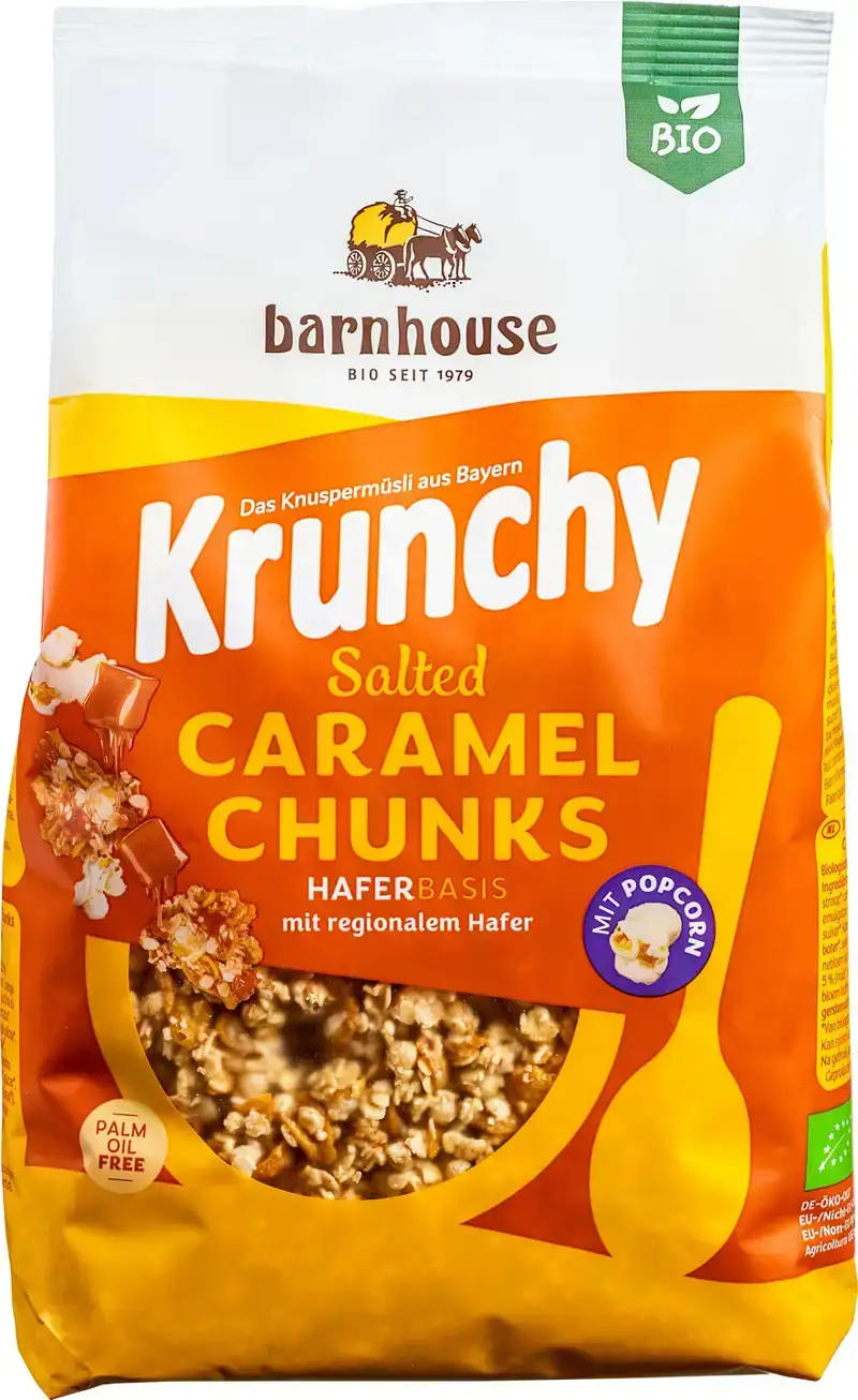 Krunchy muesli salted caramel chunks