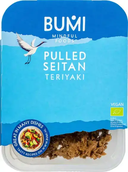 Pulled seitan teriyaki