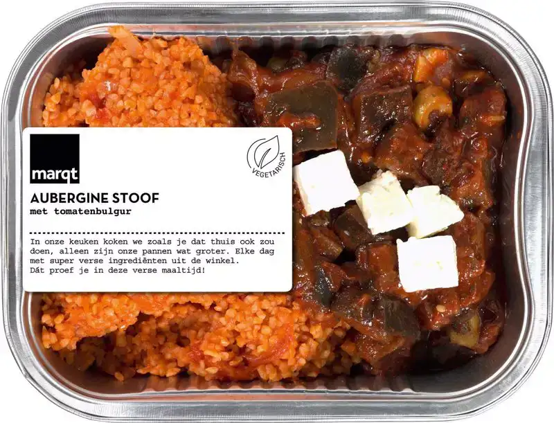 Auberginestoof met tomatenbulgur