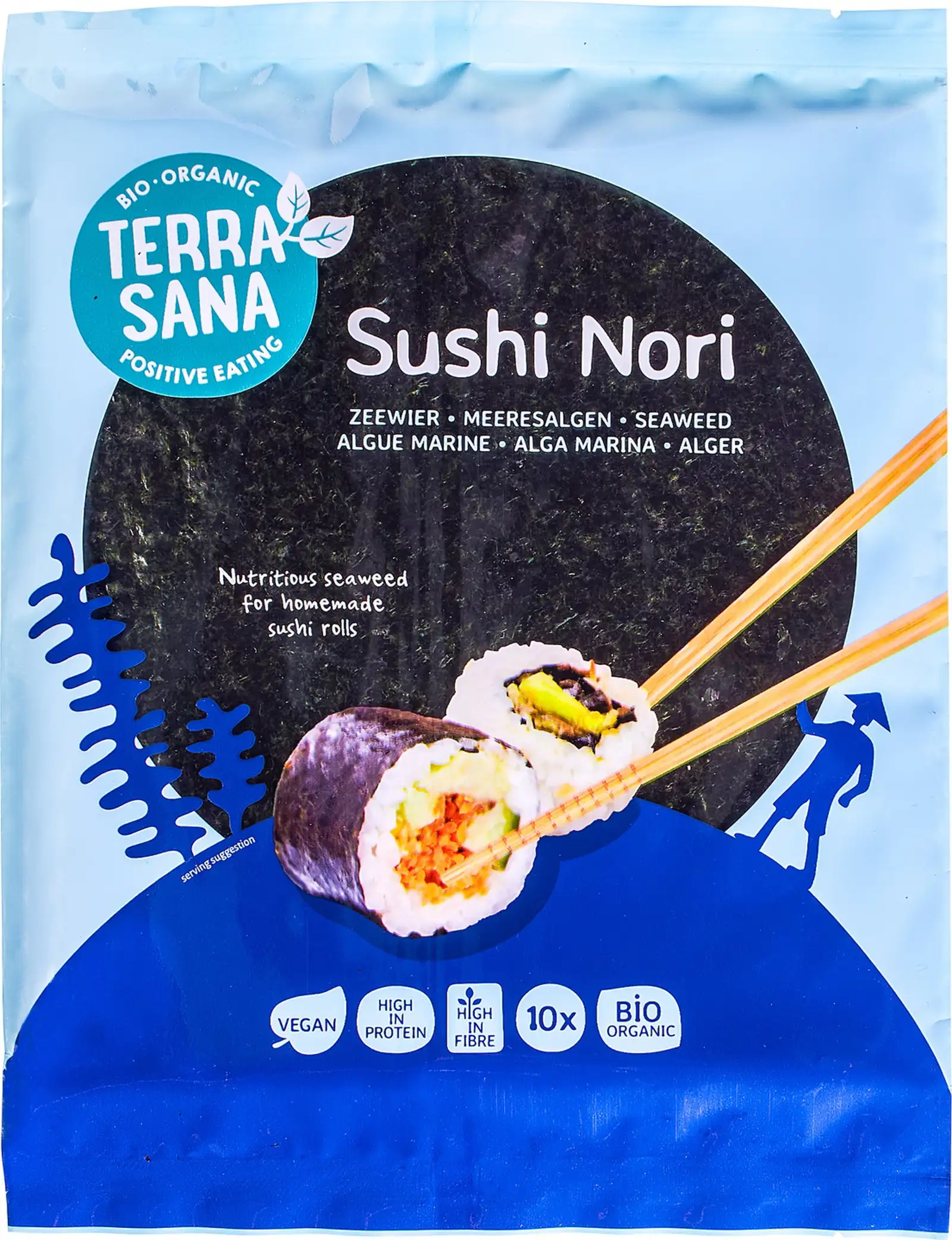 Nori’s Golden Diamond Yaki Sushi Nori Geroosterde Zeewier 5 Vellen 13g