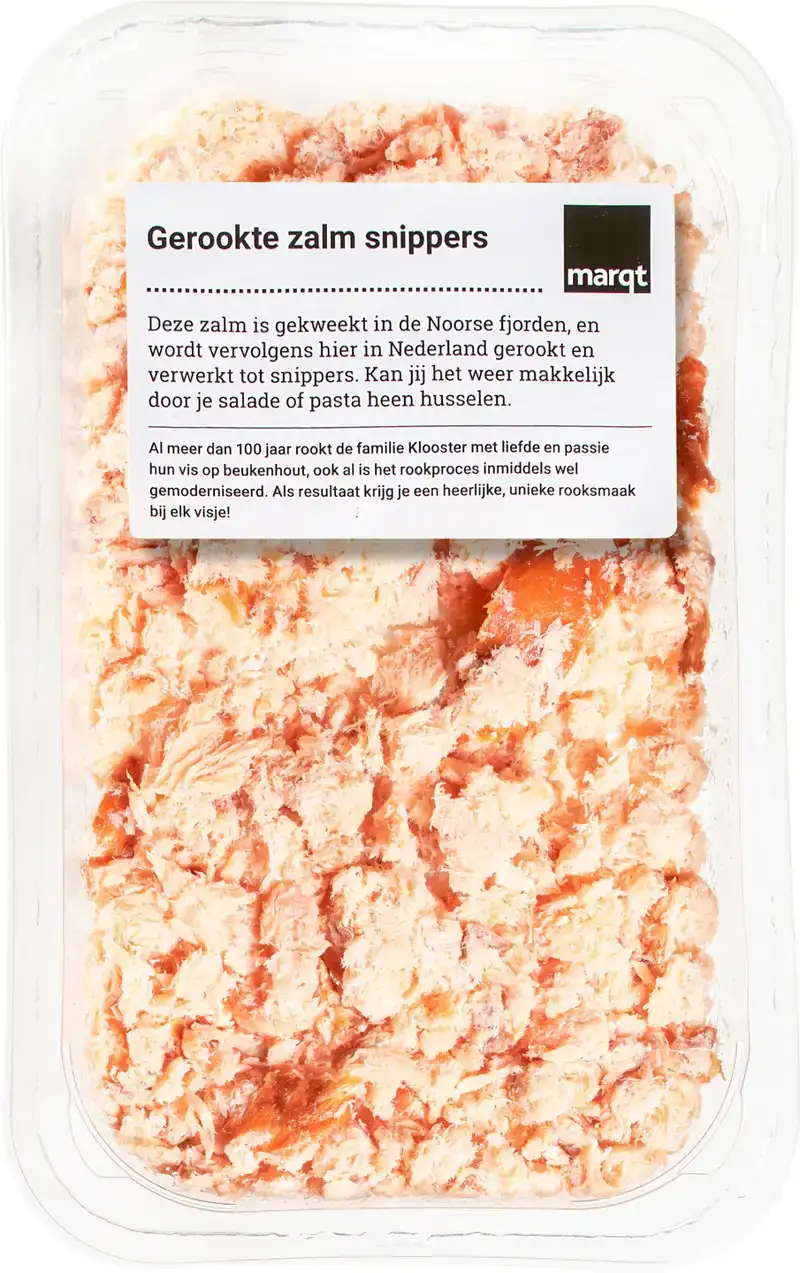 Gerookte zalm snippers