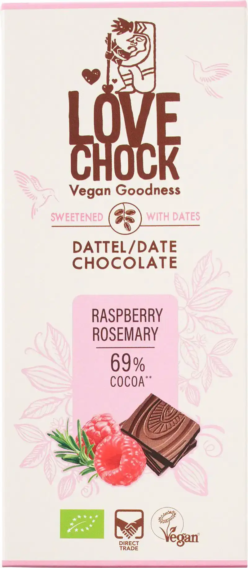 Pure dadel chocolade raspberry rosemary