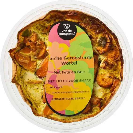 Quiche geroosterde wortel