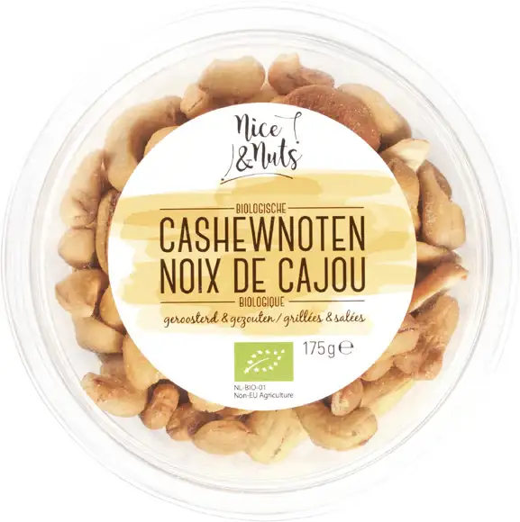 Gezouten cashewnoten