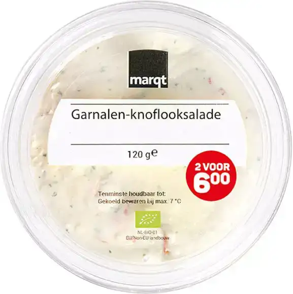 Garnalen-knoflooksalade