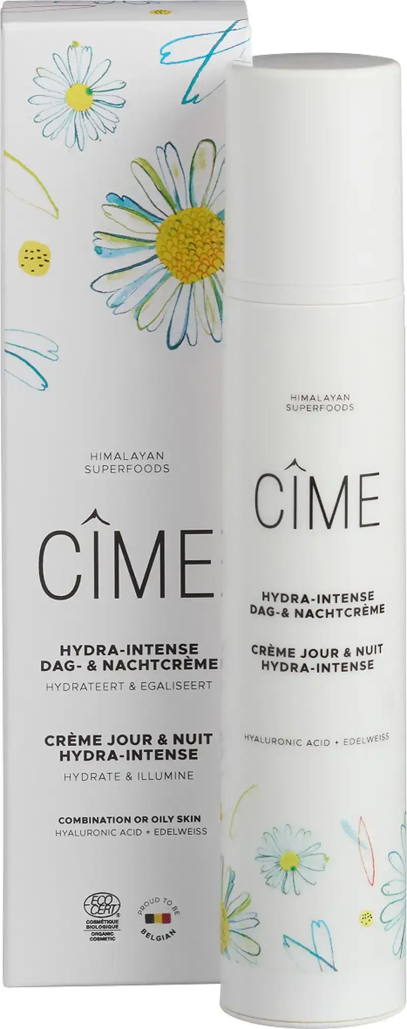 Dag- en nachtcrème hydra-intense - gemengde & vette huid