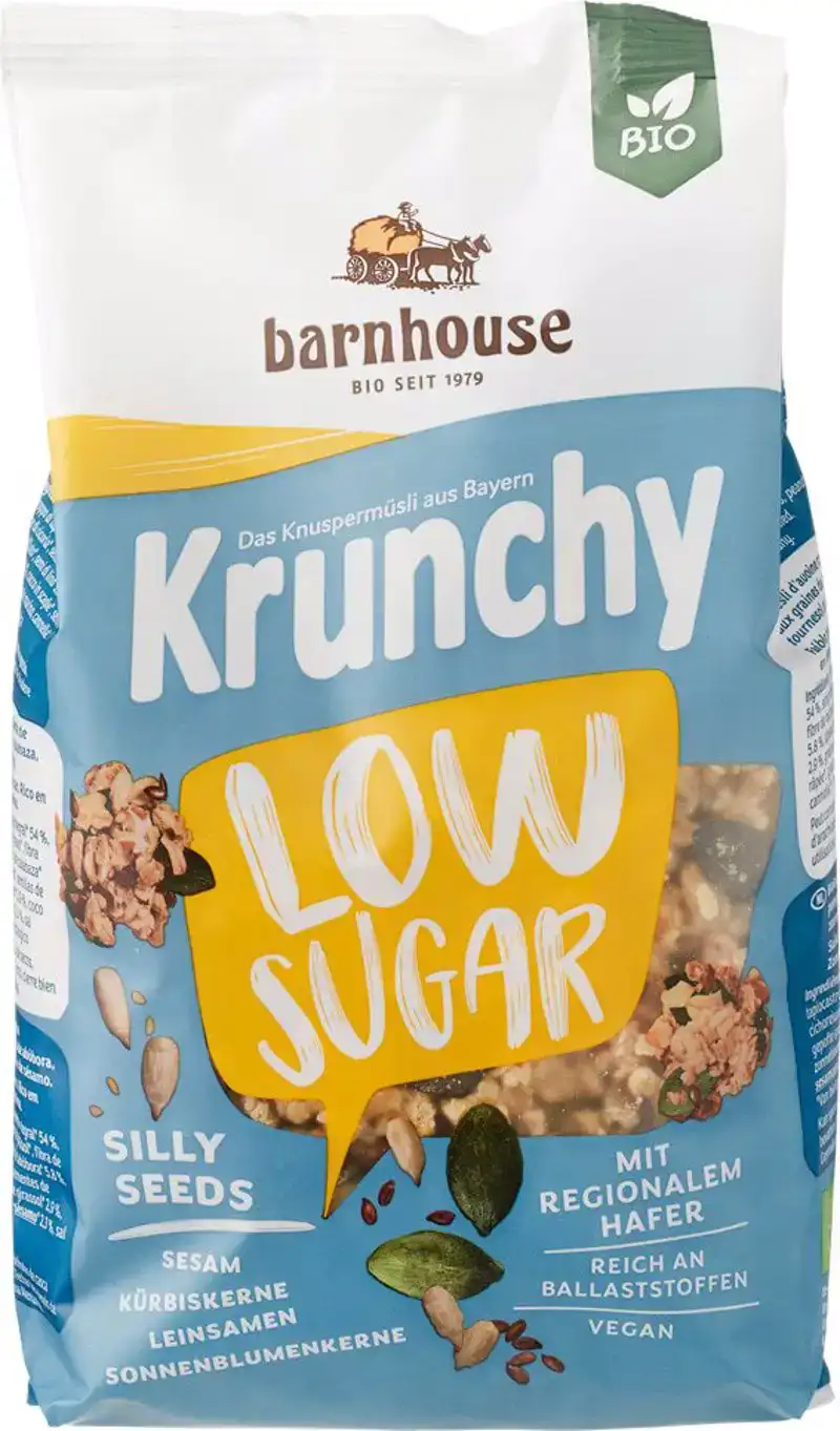 Low sugar krunchy muesli silly seeds