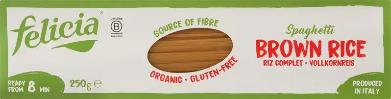 Glutenvrije bruine rijst spaghetti