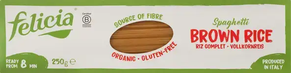 Glutenvrije bruine rijst spaghetti