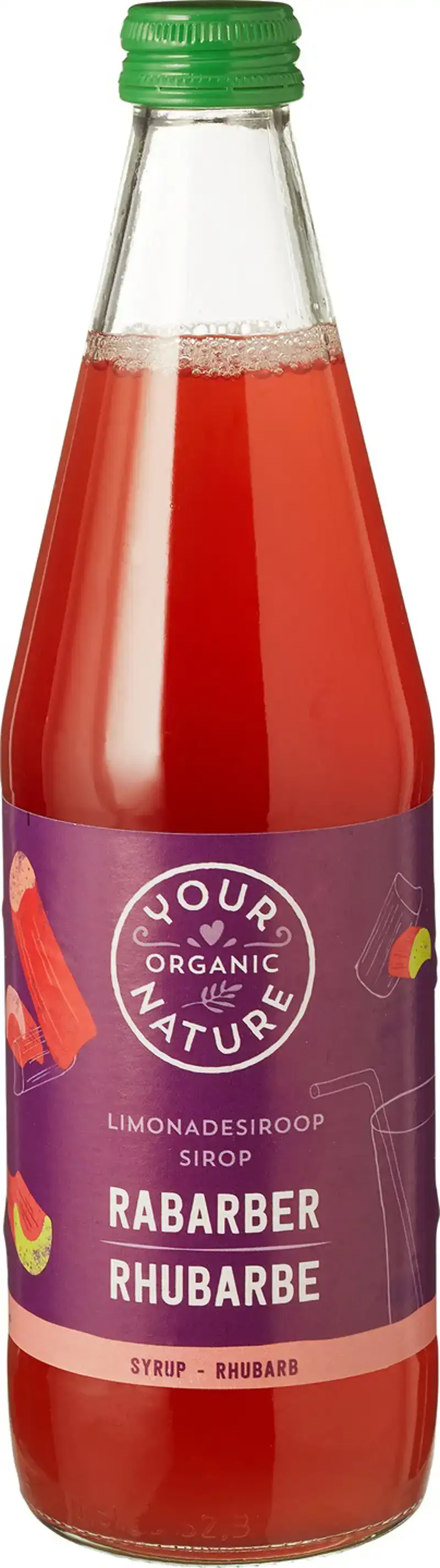 Limonadesiroop rabarber