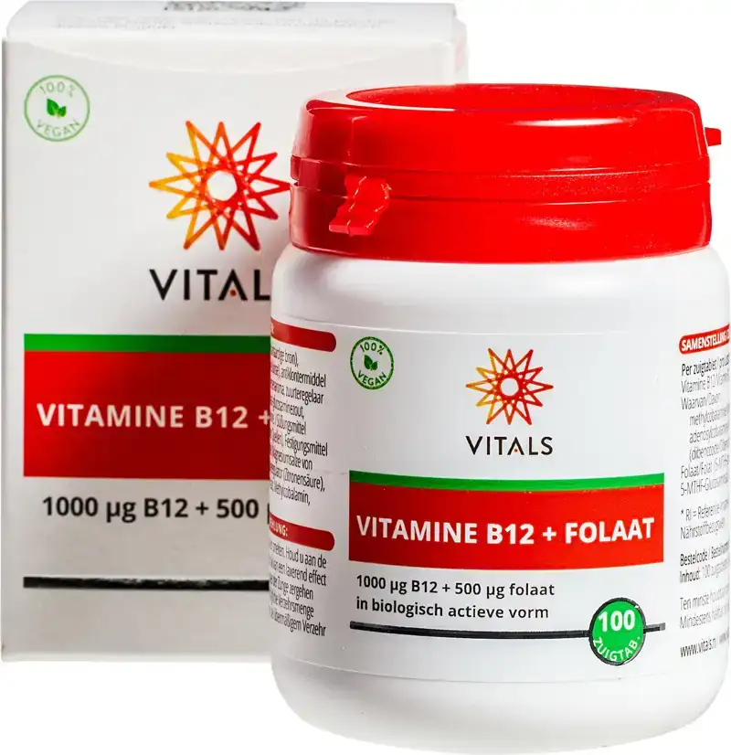 Vitamine B12 + folaat zuigtablet