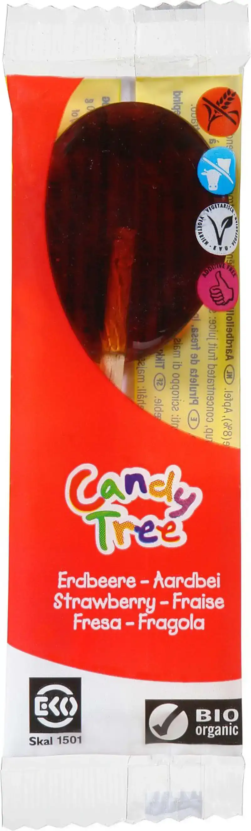 Aardbeienlollie
